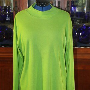Women's Cervelle Green Thermal LS Top- 1X
